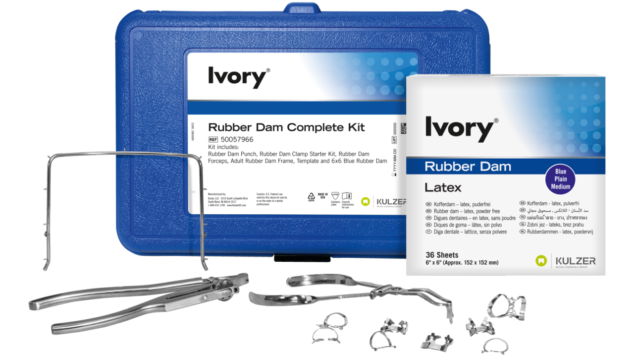 Ivory® Rubber Dams & Clamps